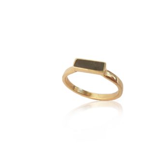 Raila Ring - Handmade 14k gold ring inlaid with a special kind of concrete mixture made for this ring